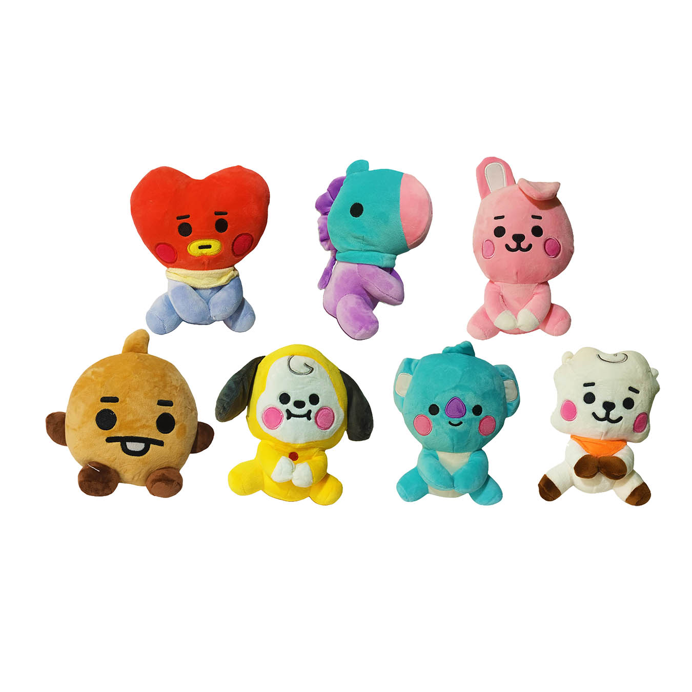 Peluches Integrantes De BTS Con Colgante